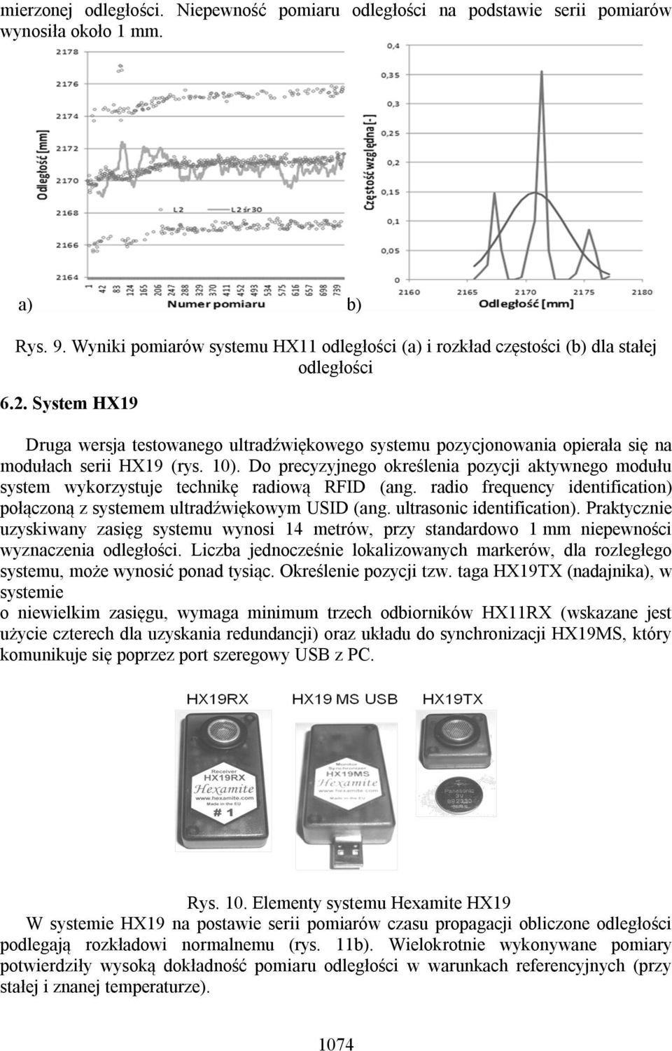 Do preczjnego określenia pozcji aktwnego moułu sstem wkorzstuje technikę raiową RFID ang. raio frequenc ientification połączoną z sstemem ultraźwiękowm USID ang. ultrasonic ientification.