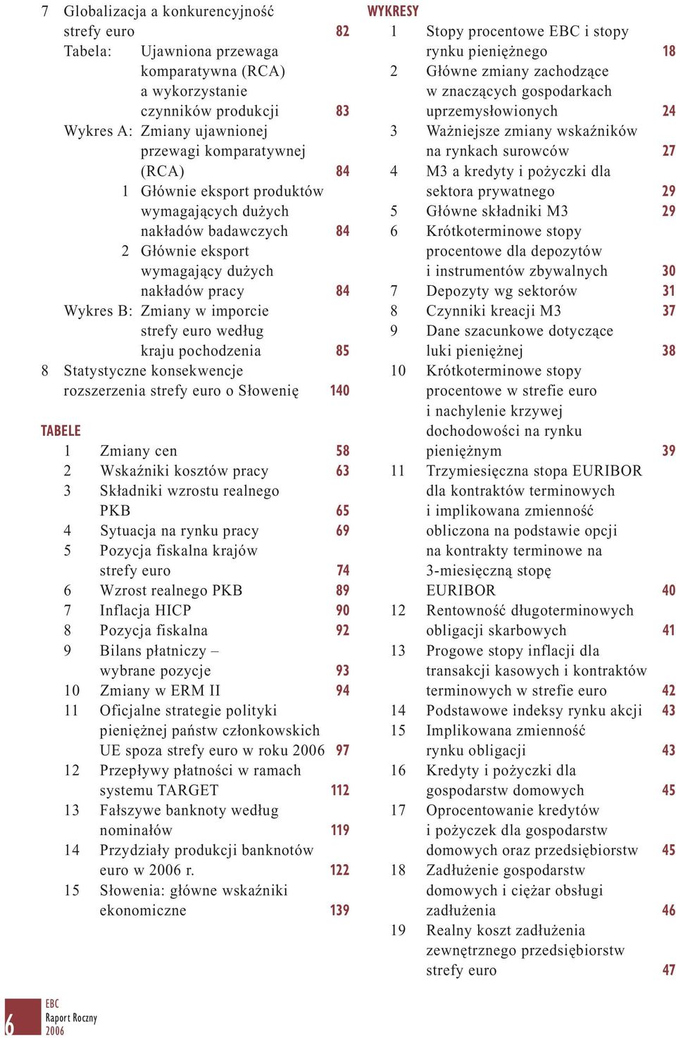 Statystyczne konsekwencje rozszerzenia strefy euro o Słowenię 140 TABELE 1 Zmiany cen 58 2 Wskaźniki kosztów pracy 63 3 Składniki wzrostu realnego PKB 65 4 Sytuacja na rynku pracy 69 5 Pozycja