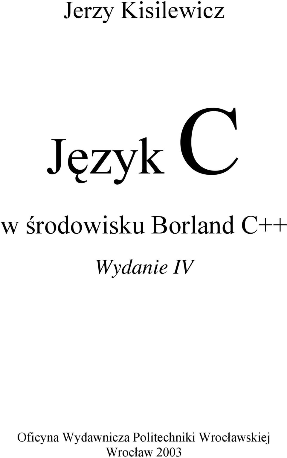 Wydanie IV Oficyna