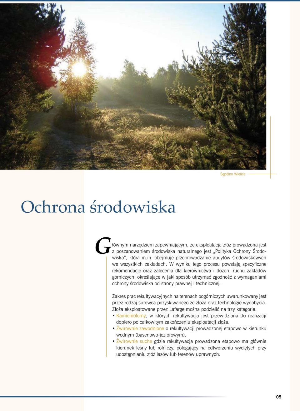 W wyniku tego procesu powstają specyficzne rekomendacje oraz zalecenia dla kierownictwa i dozoru ruchu zakładów górniczych, określające w jaki sposób utrzymać zgodność z wymaganiami ochrony