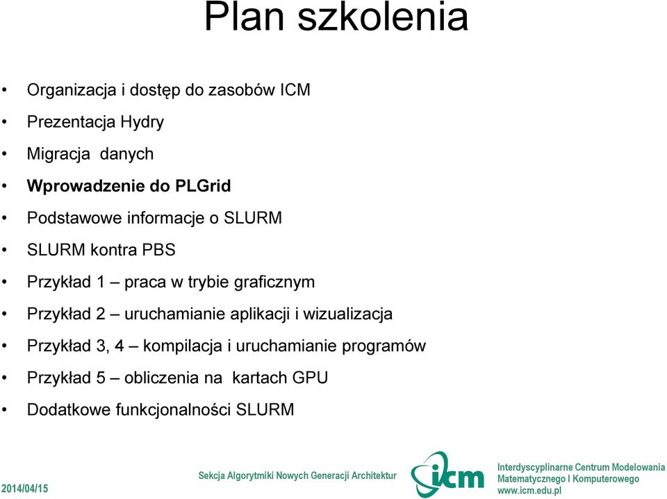 trybie graficznym Przykład 2 uruchamianie aplikacji i wizualizacja Przykład 3, 4