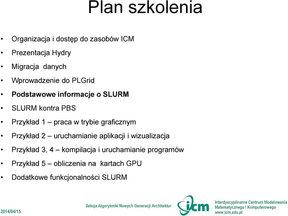 trybie graficznym Przykład 2 uruchamianie aplikacji i wizualizacja Przykład 3, 4