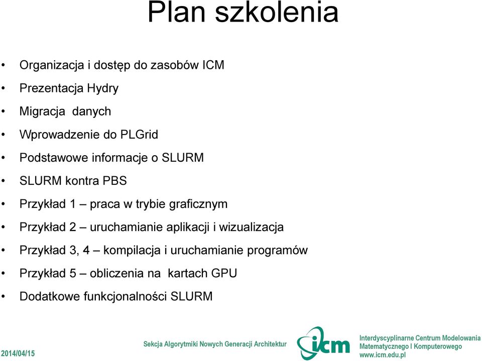 trybie graficznym Przykład 2 uruchamianie aplikacji i wizualizacja Przykład 3, 4