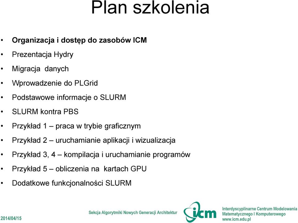 trybie graficznym Przykład 2 uruchamianie aplikacji i wizualizacja Przykład 3, 4