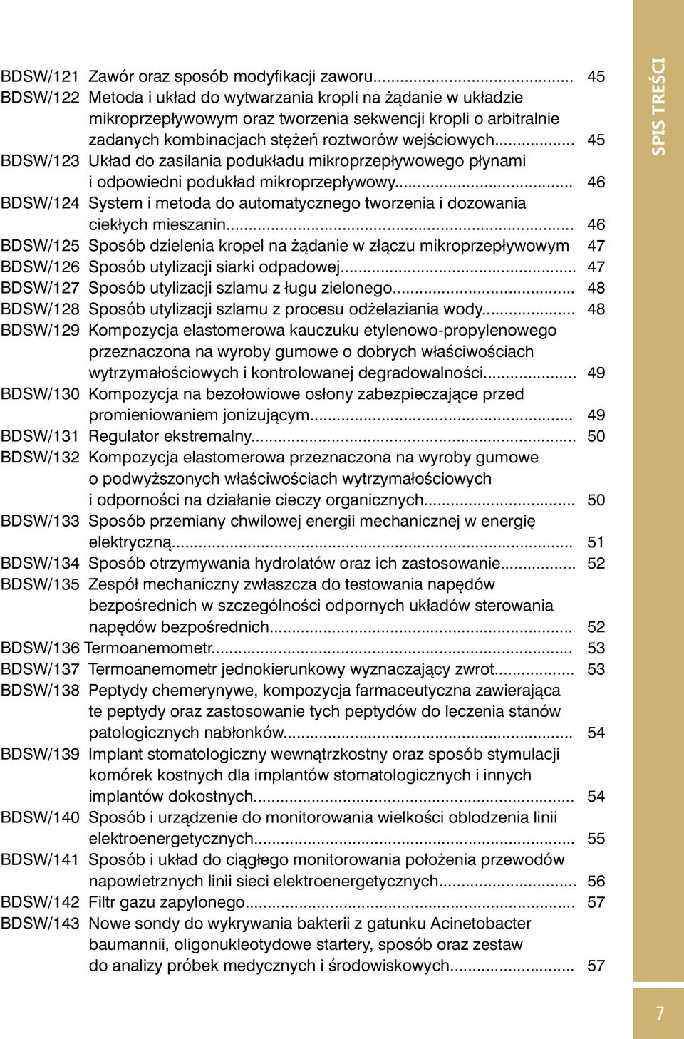 .. BDSW/123 Układ do zasilania podukładu mikroprzepływowego płynami i odpowiedni podukład mikroprzepływowy... BDSW/124 System i metoda do automatycznego tworzenia i dozowania ciekłych mieszanin.