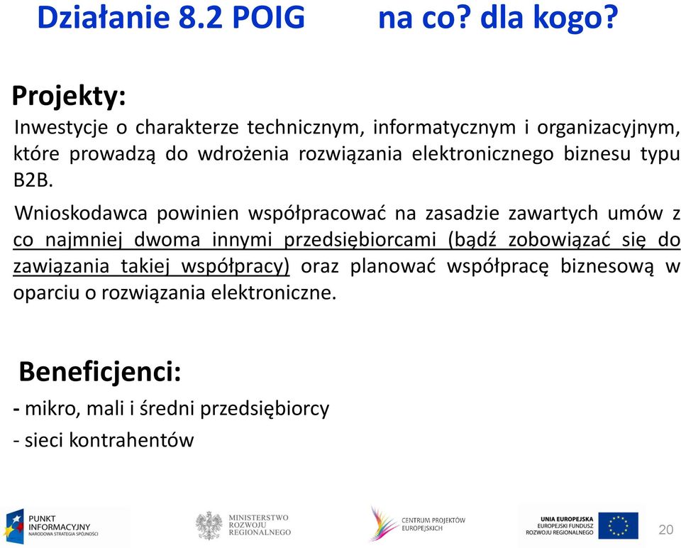 elektronicznego biznesu typu B2B.