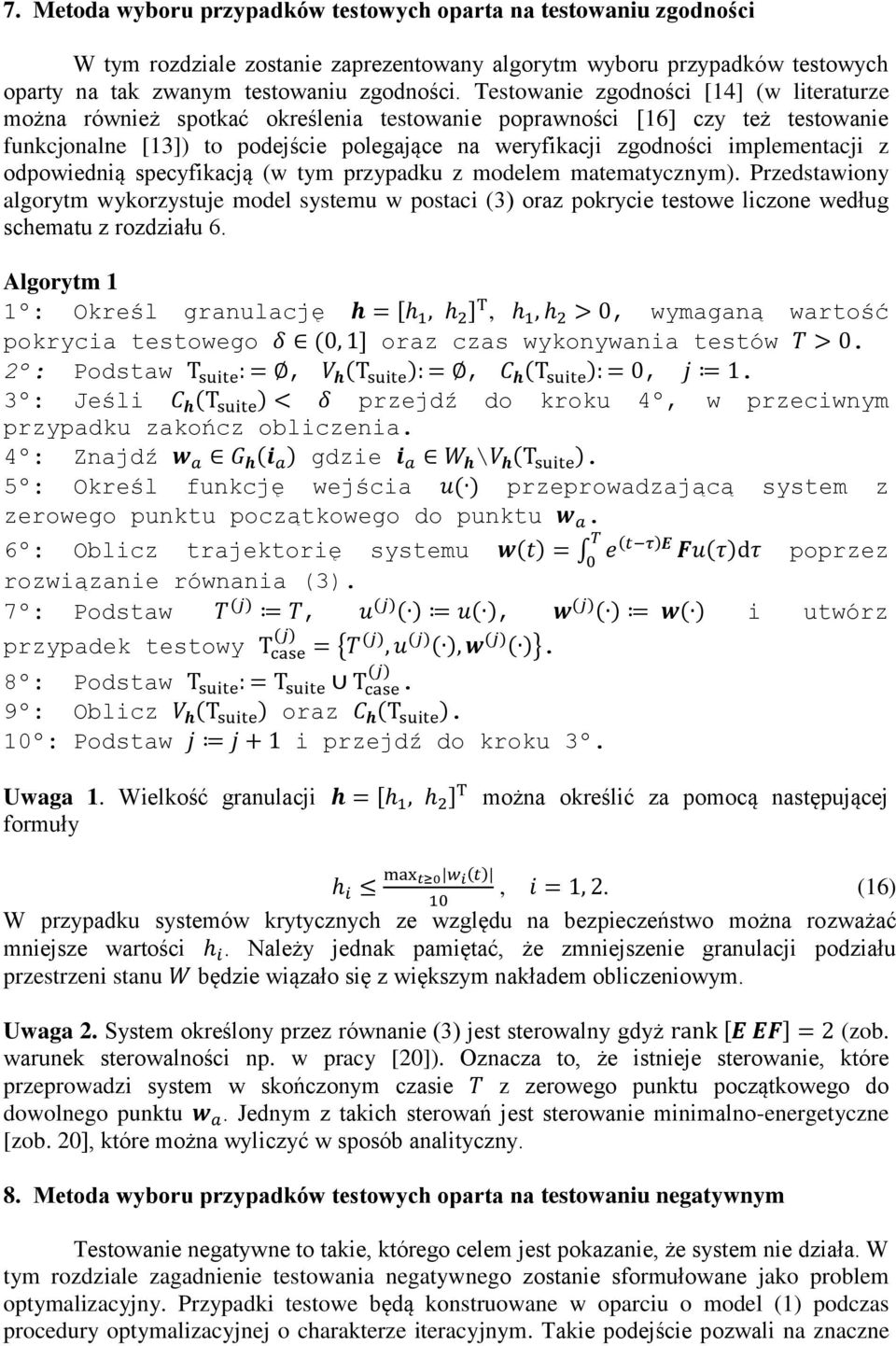 implementacji z odpowiednią specyfikacją (w tym przypadku z modelem matematycznym).