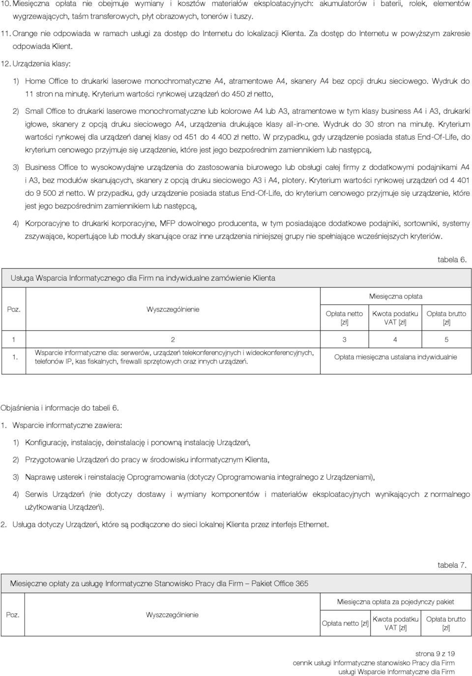 Urządzenia klasy: 1) Home Office to drukarki laserowe monochromatyczne A4, atramentowe A4, skanery A4 bez opcji druku sieciowego. Wydruk do 11 stron na minutę.