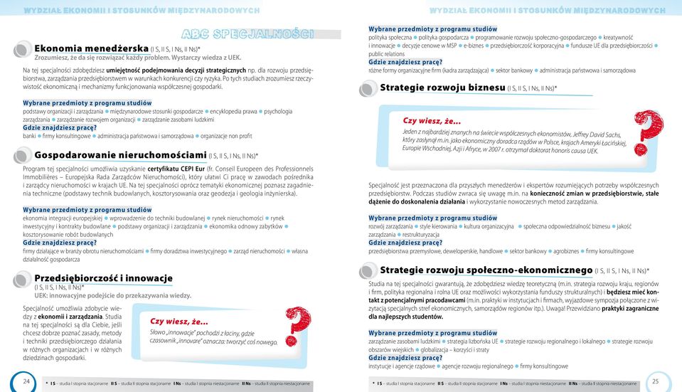 Po tych studiach zrozumiesz rzeczywistość ekonomiczną i mechanizmy funkcjonowania współczesnej gospodarki.