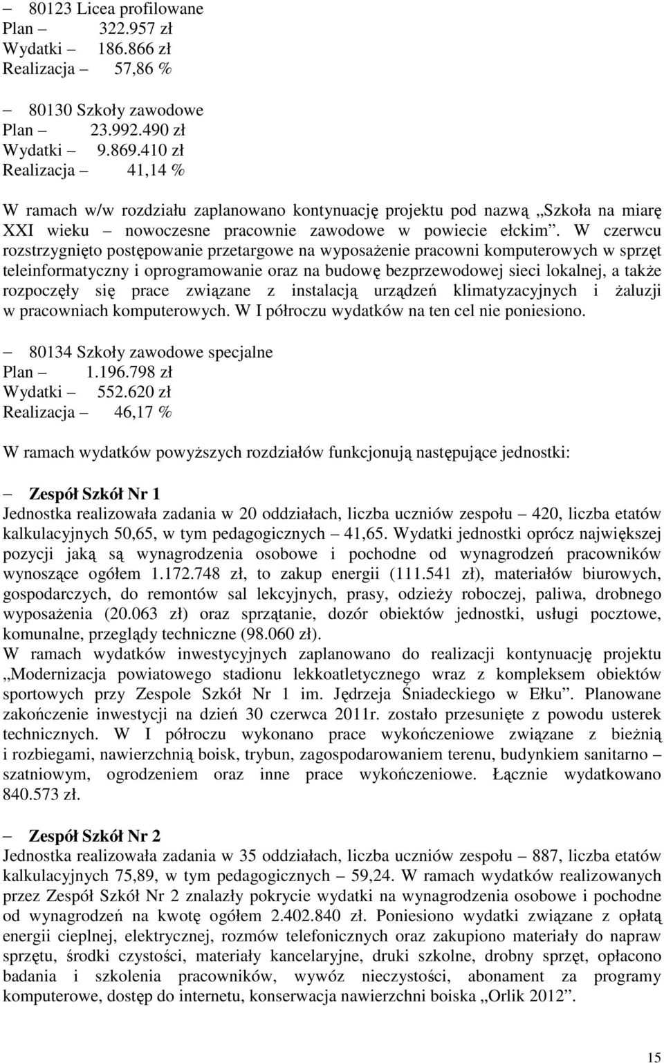 W czerwcu rozstrzygnięto postępowanie przetargowe na wyposażenie pracowni komputerowych w sprzęt teleinformatyczny i oprogramowanie oraz na budowę bezprzewodowej sieci lokalnej, a także rozpoczęły