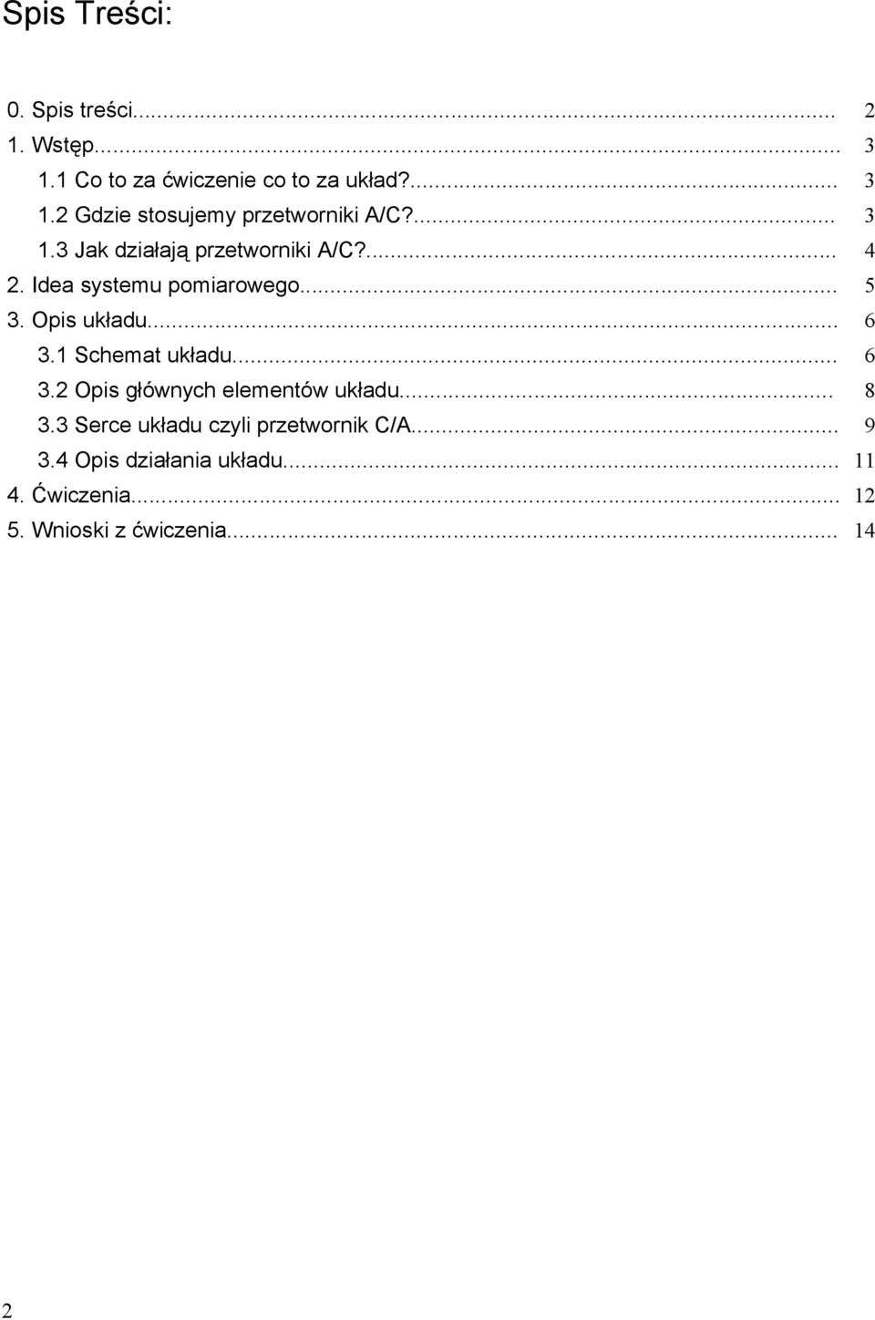 1 Schemat układu... 6 3.2 Opis głównych elementów układu... 8 3.3 Serce układu czyli przetwornik C/A.