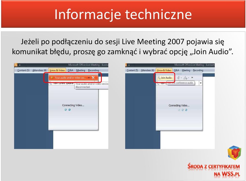 2007 pojawia się komunikat błędu,