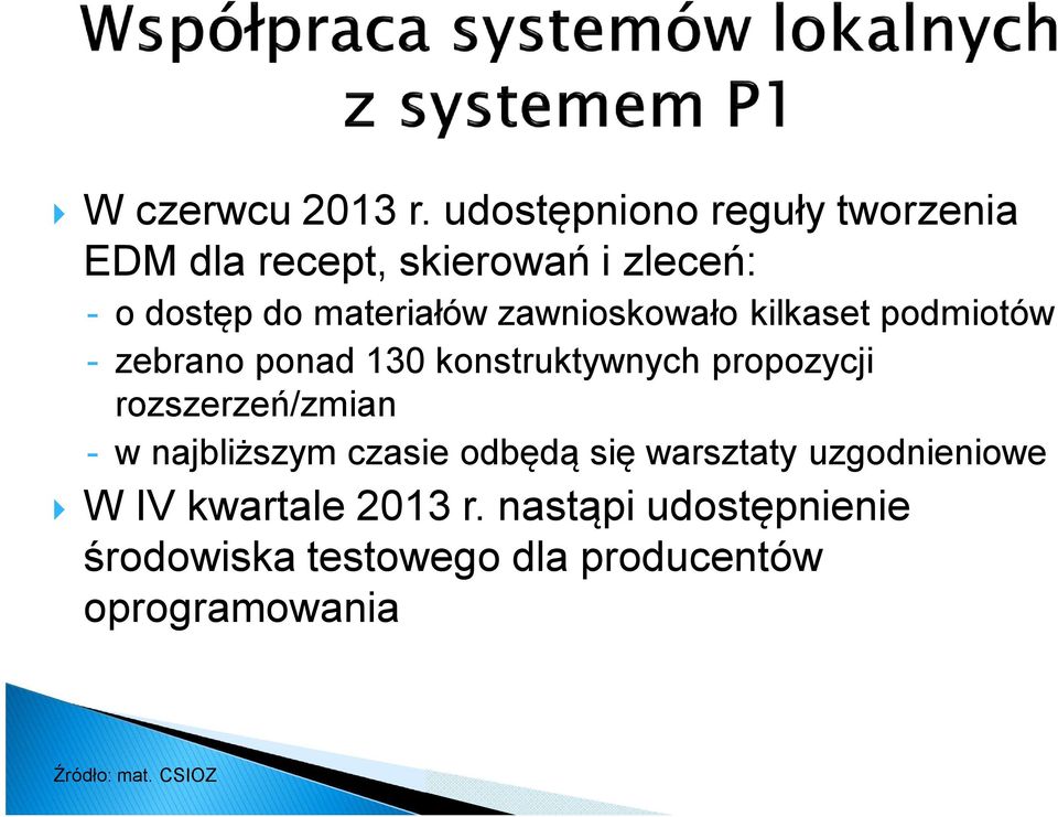 zawnioskowało kilkaset podmiotów - zebrano ponad 130 konstruktywnych propozycji