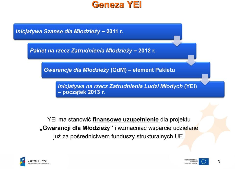 Gwarancje dla Młodzieży (GdM) element Pakietu Inicjatywa na rzecz Zatrudnienia Ludzi Młodych