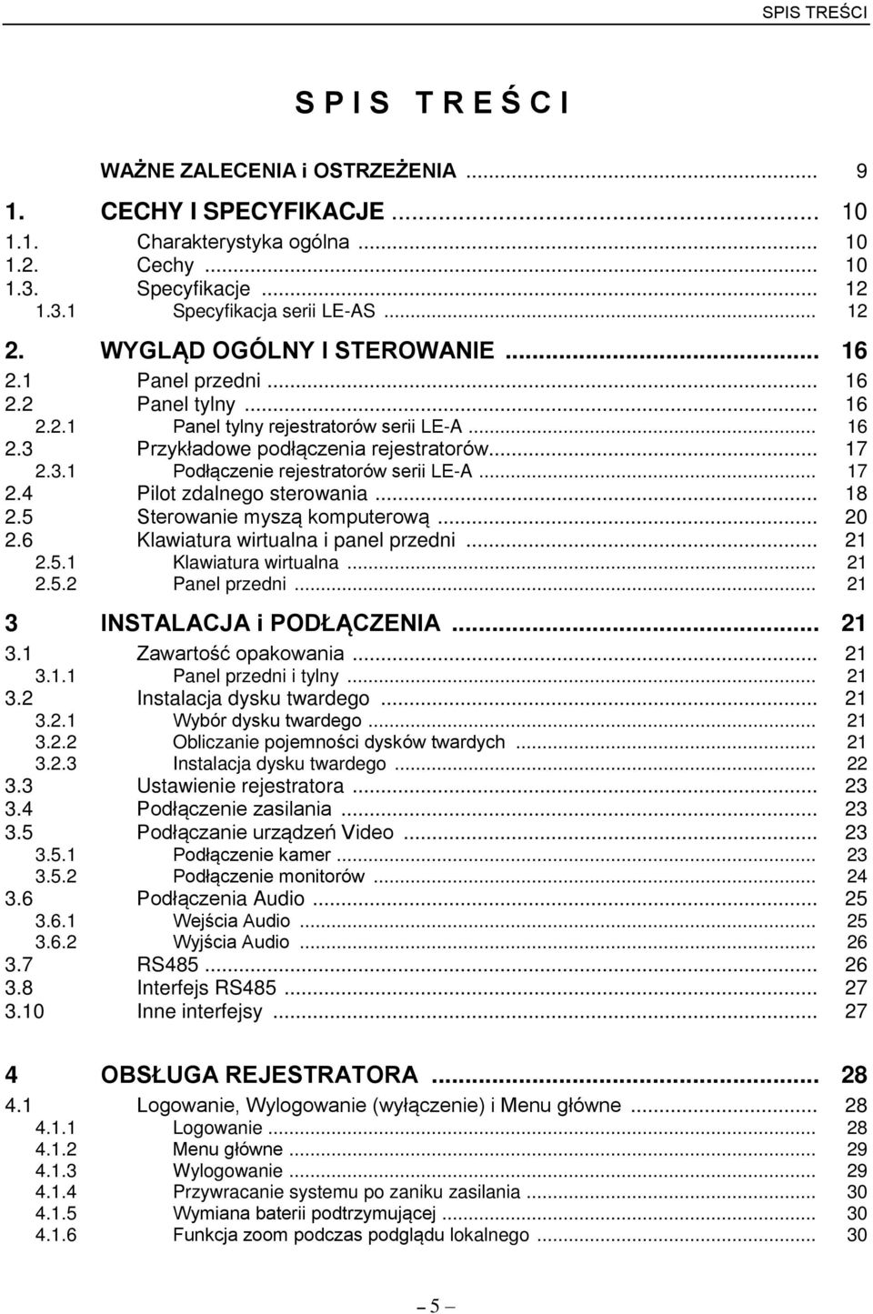 .. 17 2.4 Pilot zdalnego sterowania... 18 2.5 Sterowanie mysz komputerow... 20 2.6 Klawiatura wirtualna i panel przedni... 21 2.5.1 Klawiatura wirtualna... 21 2.5.2 Panel przedni.