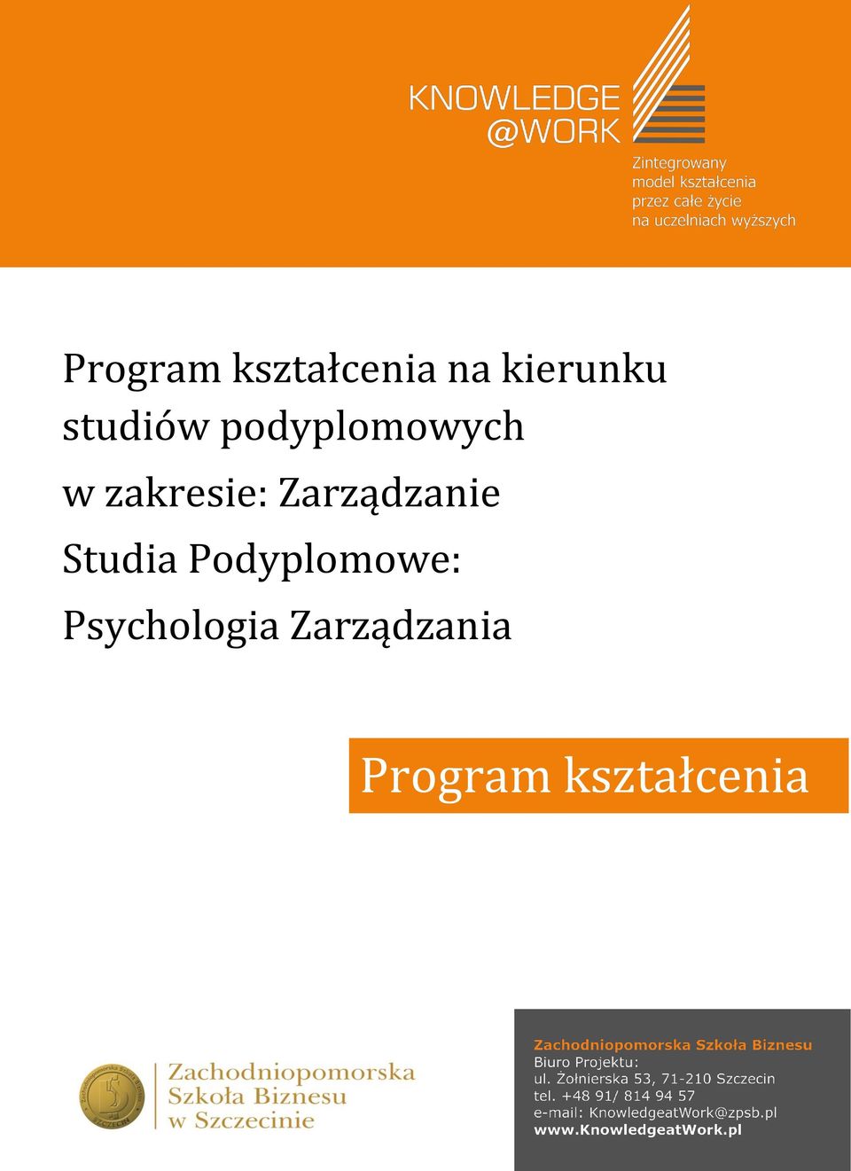 Zarządzanie Studia Podyplomowe: