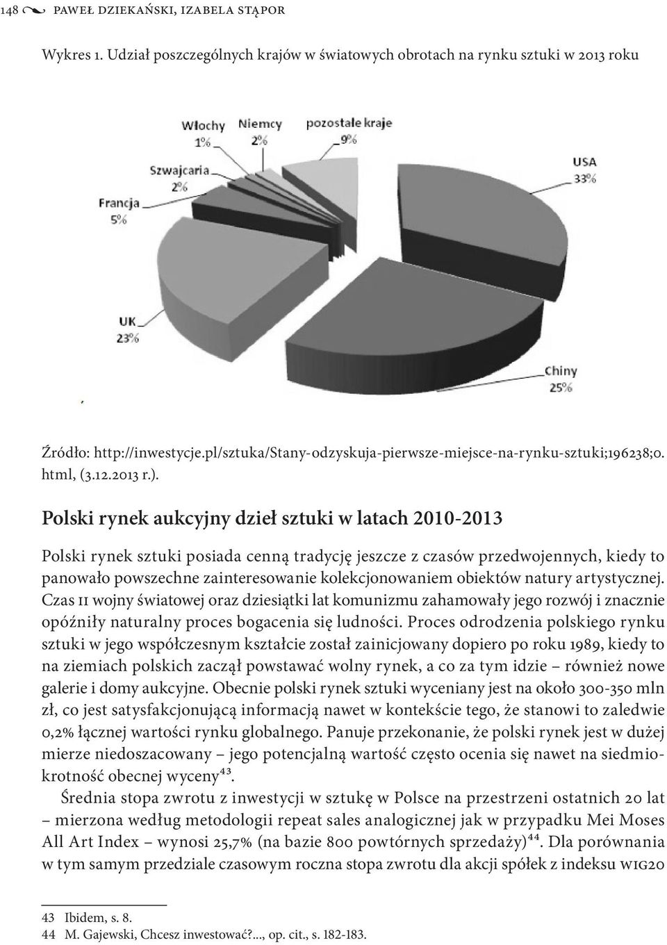 Polski rynek aukcyjny dzieł sztuki w latach 2010-2013 Polski rynek sztuki posiada cenną tradycję jeszcze z czasów przedwojennych, kiedy to panowało powszechne zainteresowanie kolekcjonowaniem