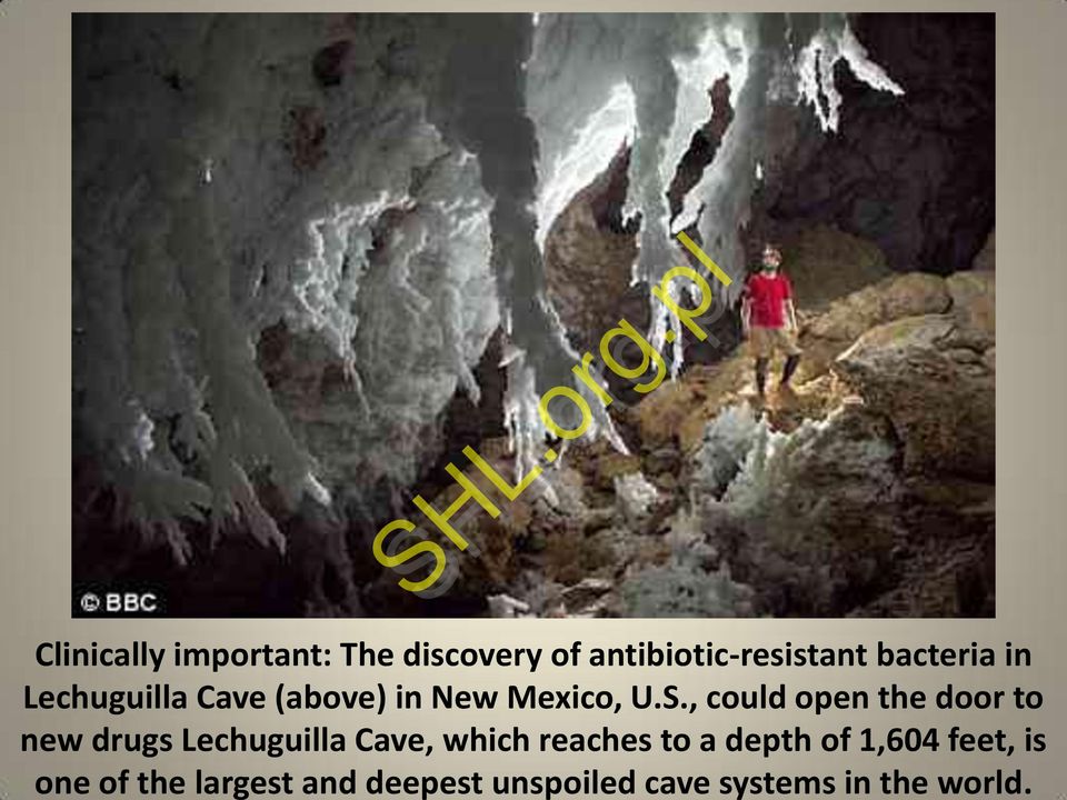 , could open the door to new drugs Lechuguilla Cave, which reaches to