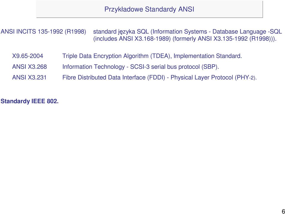 231 Triple Data Encryption Algorithm (TDEA), Implementation Standard.