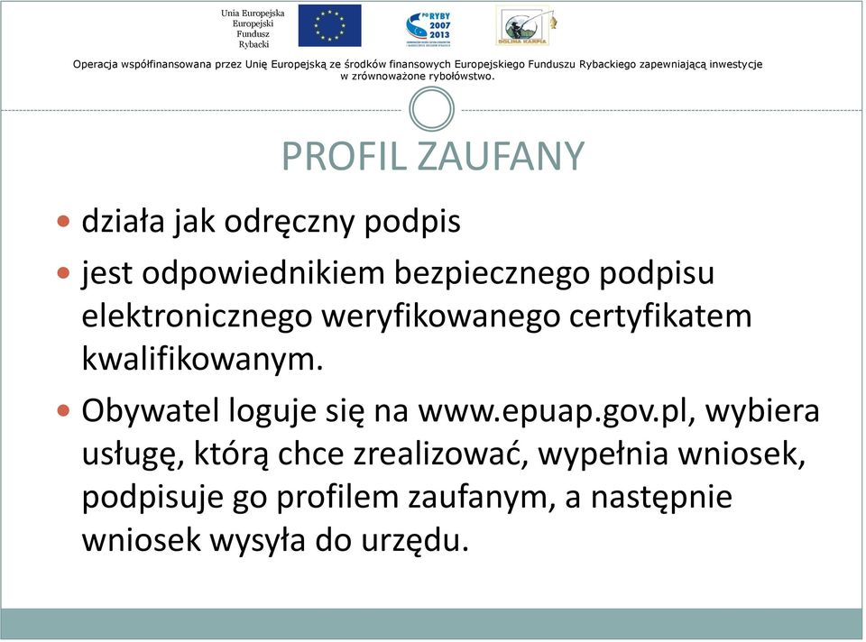 Obywatel loguje się na www.epuap.gov.