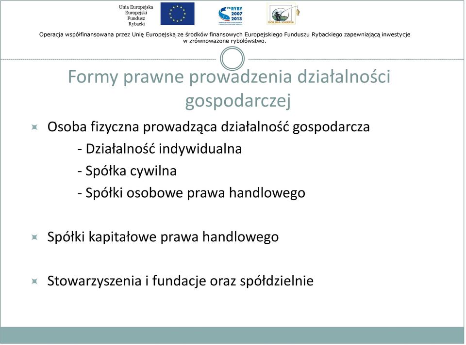 indywidualna - Spółka cywilna - Spółki osobowe prawa handlowego