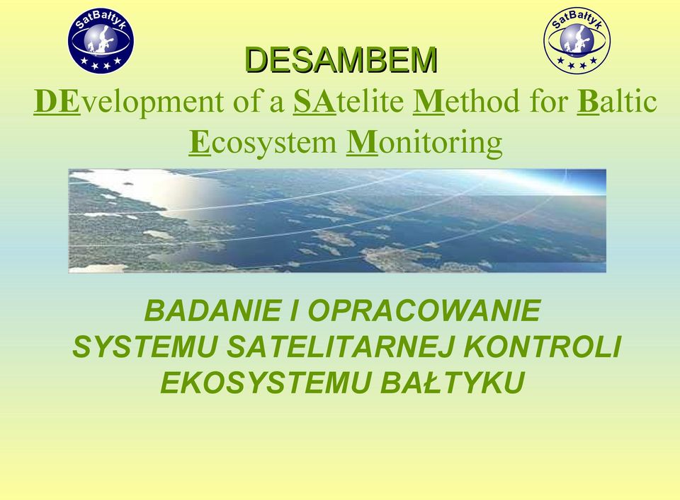 Monitoring BADANIE I OPRACOWANIE