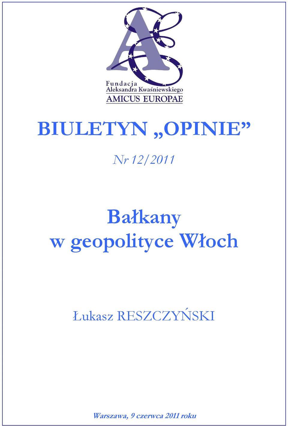 geopolityce Włoch Łukasz