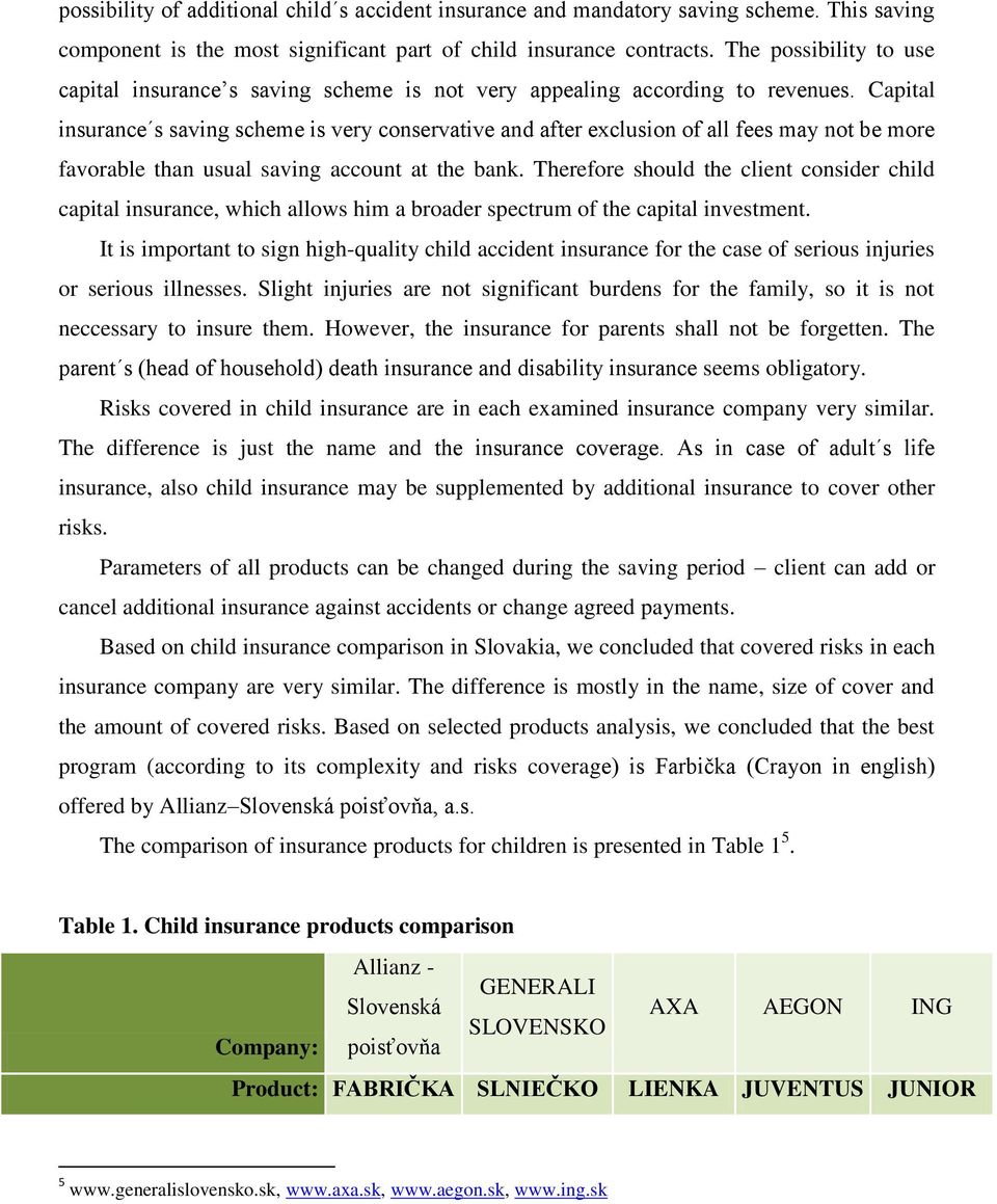 Capital insurance s saving scheme is very conservative and after exclusion of all fees may not be more favorable than usual saving account at the bank.