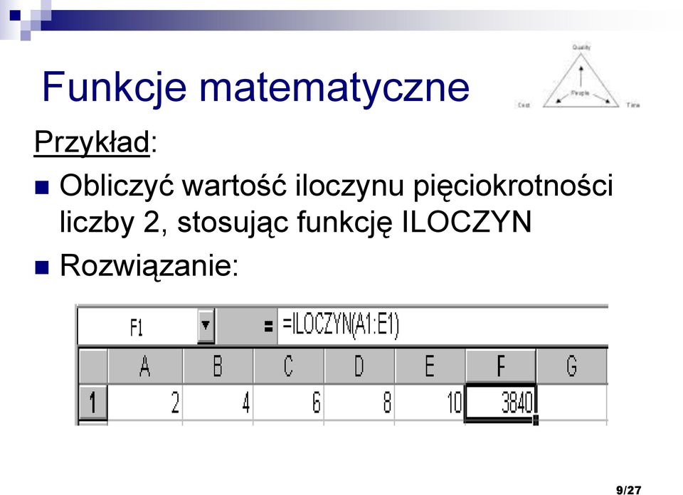 pięciokrotności liczby 2,