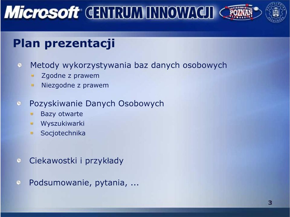 Pozyskiwanie Danych Osobowych Bazy otwarte