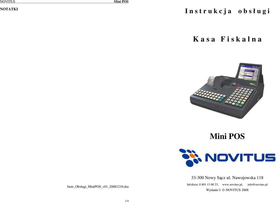 Nawojowska 118 Instr_Obslugi_MiniPOS_v01_20081210.