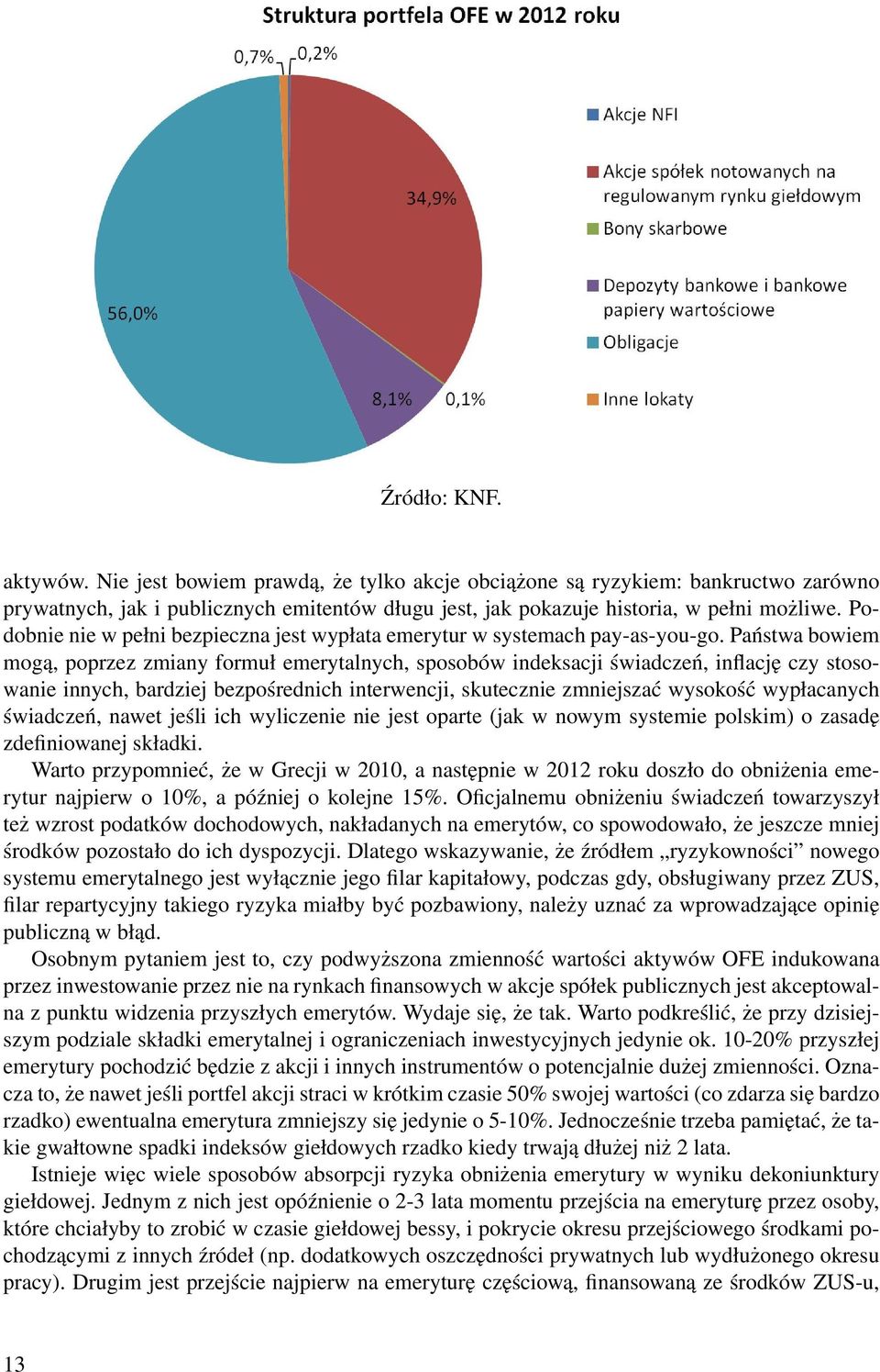 Państwa bowiem mogą, poprzez zmiany formuł emerytalnych, sposobów indeksacji świadczeń, inflację czy stosowanie innych, bardziej bezpośrednich interwencji, skutecznie zmniejszać wysokość wypłacanych