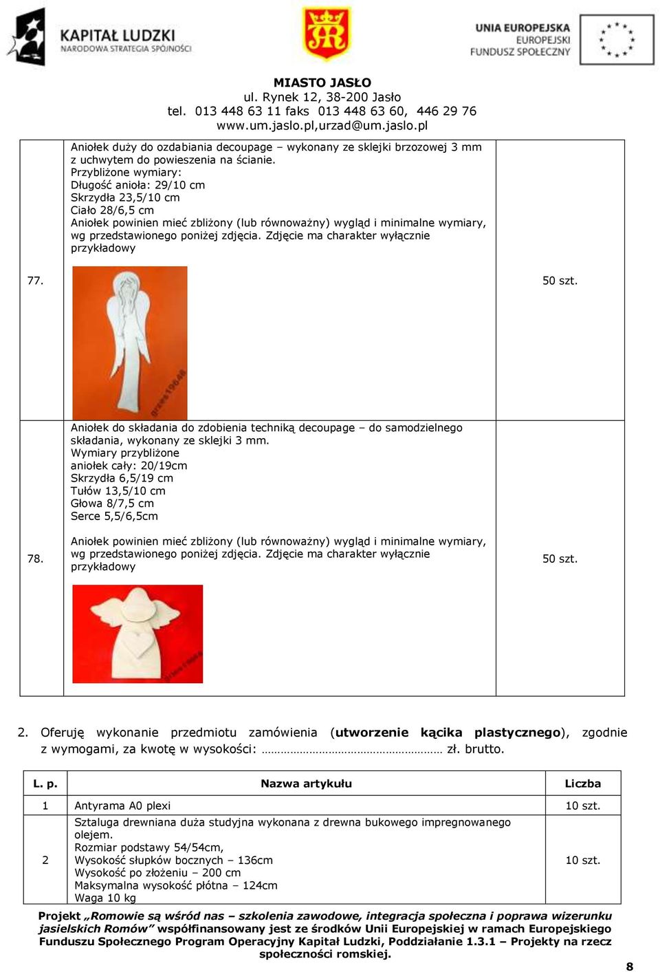 Aniołek do składania do zdobienia techniką decoupage do samodzielnego składania, wykonany ze sklejki 3 mm.