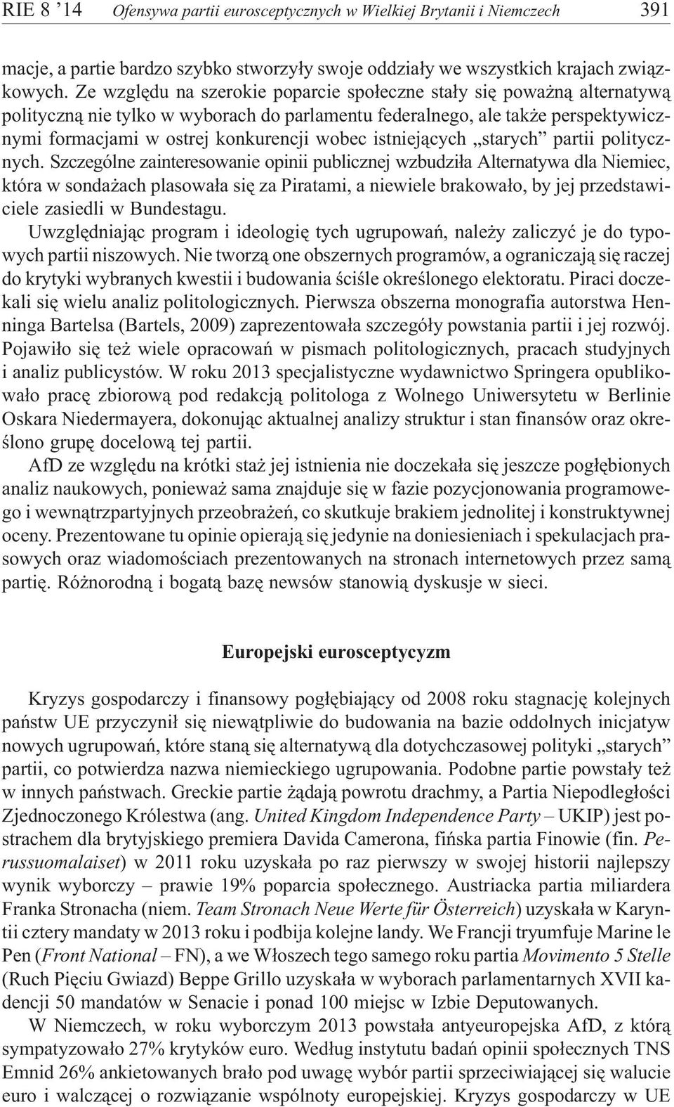 istniej¹cych starych partii politycznych.