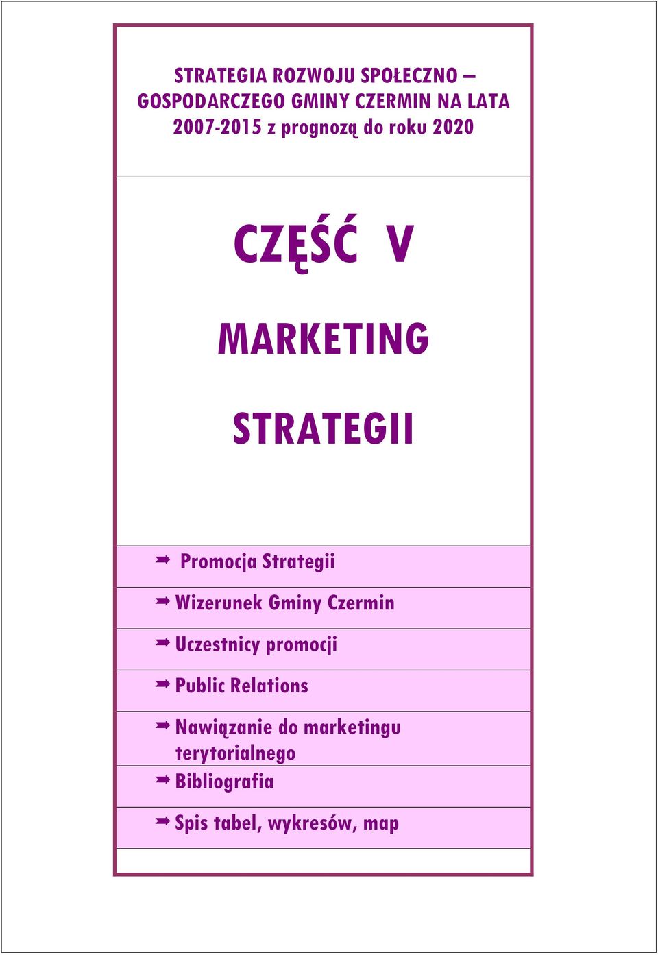 Strategii Wizerunek Gminy Czermin Uczestnicy promocji Public Relations