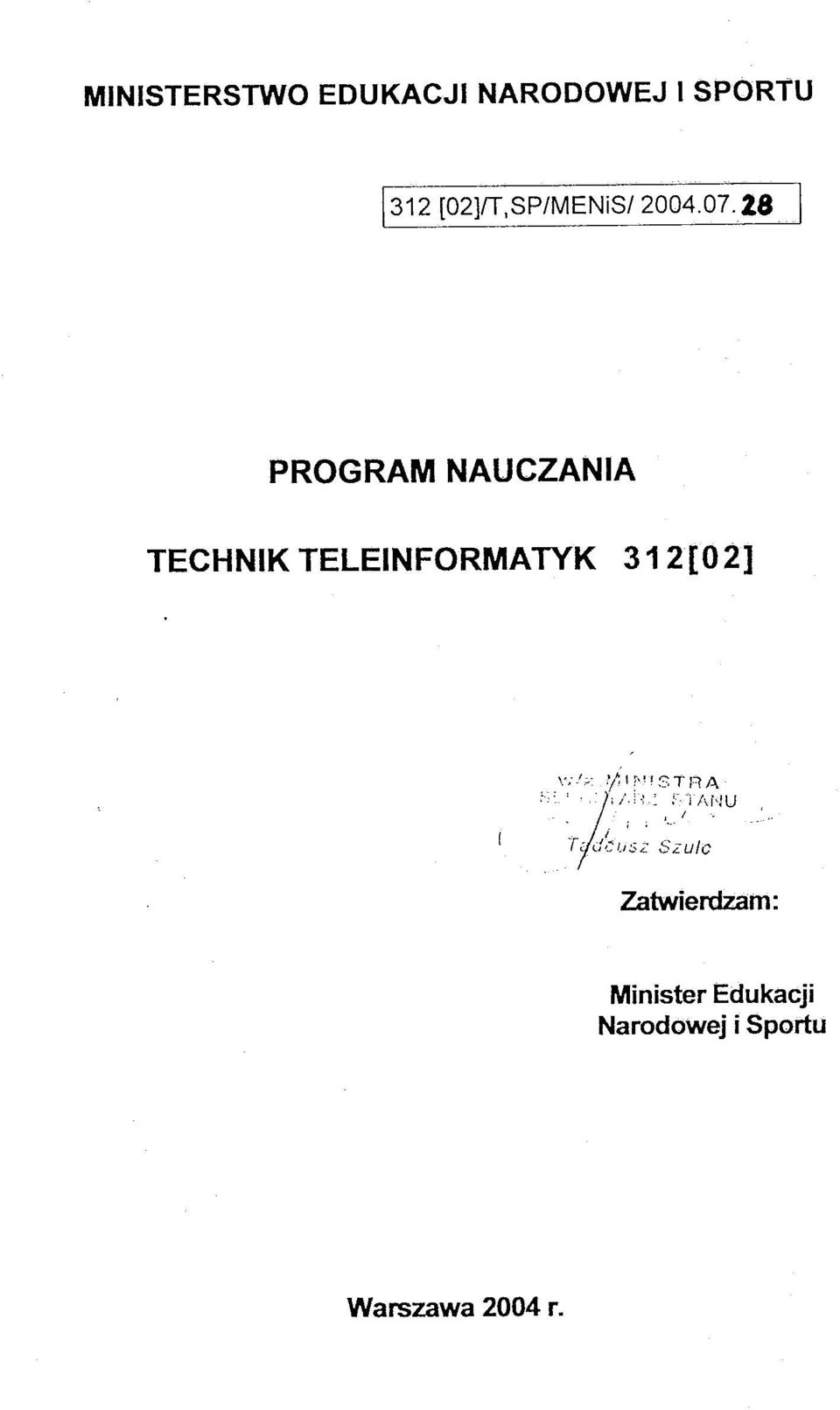 TELEINFORMATYK 3 1 2 [02] Minister