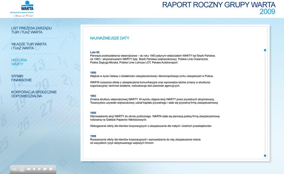 akcjonariuszami były: Skarb Państwa (większościowy), Polskie Linie Oceaniczne, Polska Żegluga Morska, Polskie Linie Lotnicze LOT, Pekaes Autotransport.