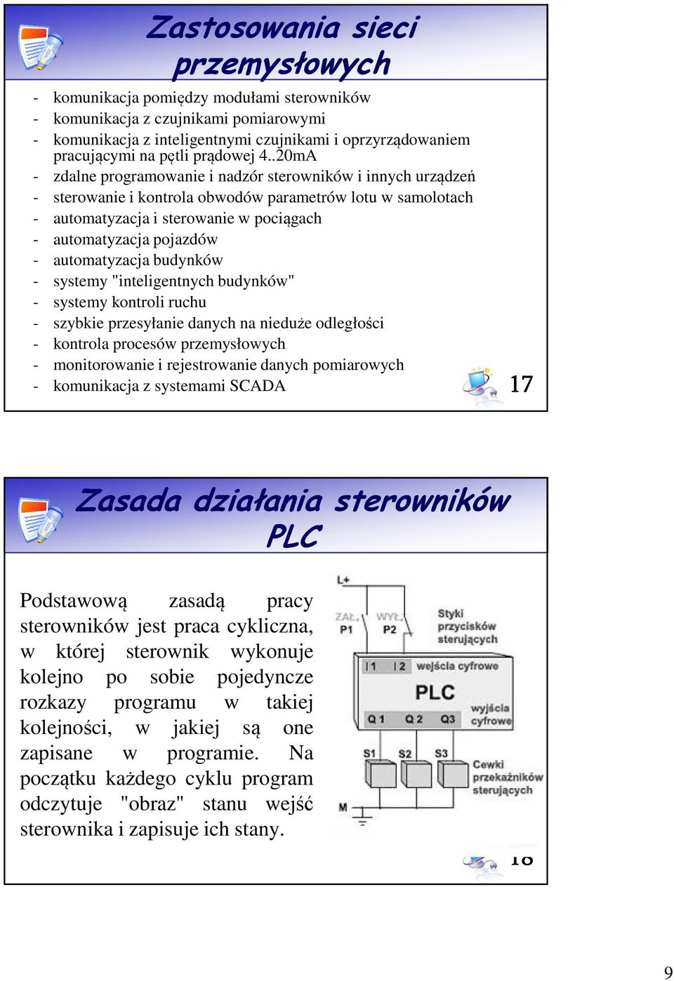 .20mA - zdalne programowanie i nadzór sterowników i innych urządzeń - sterowanie i kontrola obwodów parametrów lotu w samolotach - automatyzacja i sterowanie w pociągach - automatyzacja pojazdów -