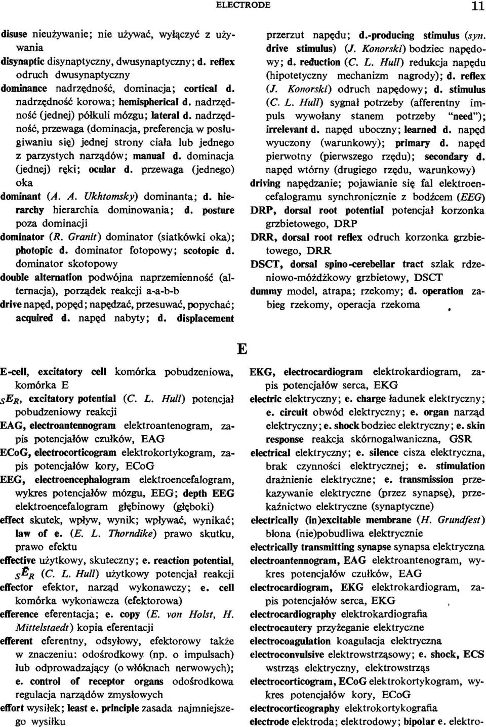 nadrzednosc, przewaga (dominacja, preferencja w poslugiwaniu sic) jednej strony ciala lub jednego z parzystych narzadbw; manual d. dominacja (jednej) reki; ocular d.