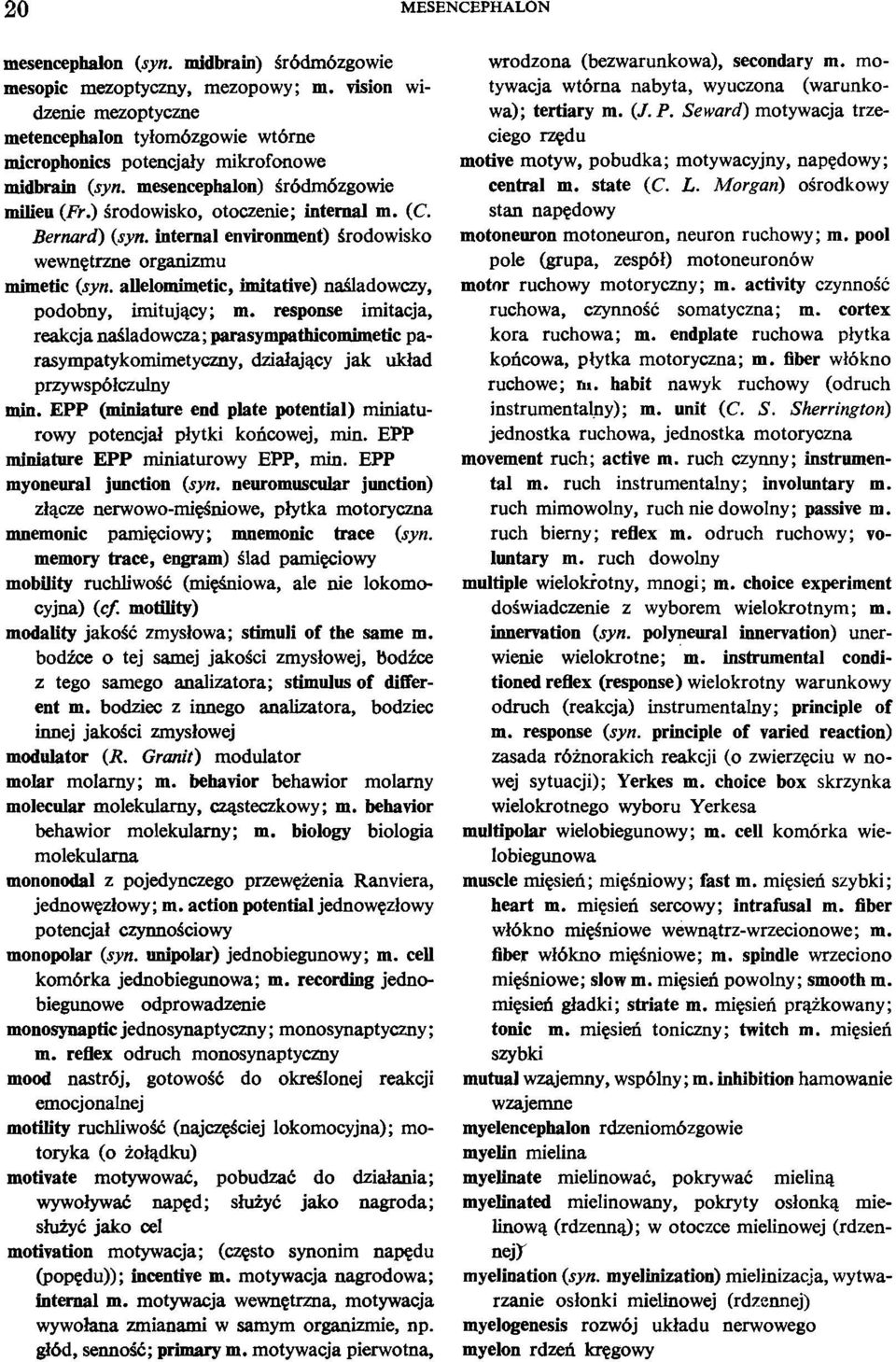 allelomimetic, imitative) nailadowczy, podobny, imitujqcy; m. response imitacja, reakcja ndladowcza; parasympathicomimetic parasympatykomimetyczny, dzialajqcy jak ukiad przywspblczulny min.