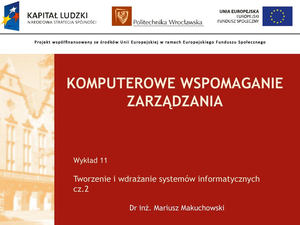 i wdrażanie systemów