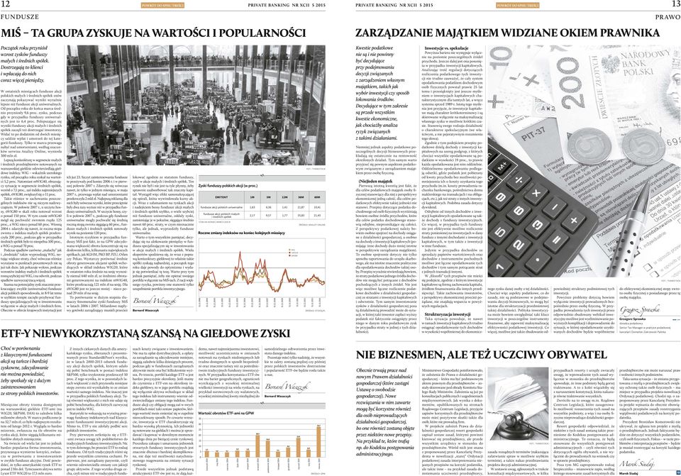 W ostatnich miesiącach fundusze akcji polskich małych i średnich spółek znów zaczynają pokazywać wyniki wyraźnie lepsze niż fundusze akcji uniwersalnych.