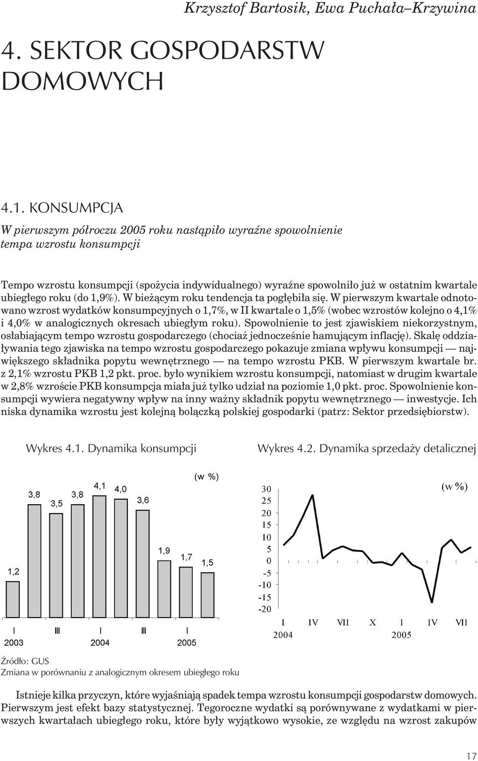 ju w ostatnim kwartale ubieg³ego roku (do 1,9%). W bie ¹cym roku tendencja ta pog³êbi³a siê.