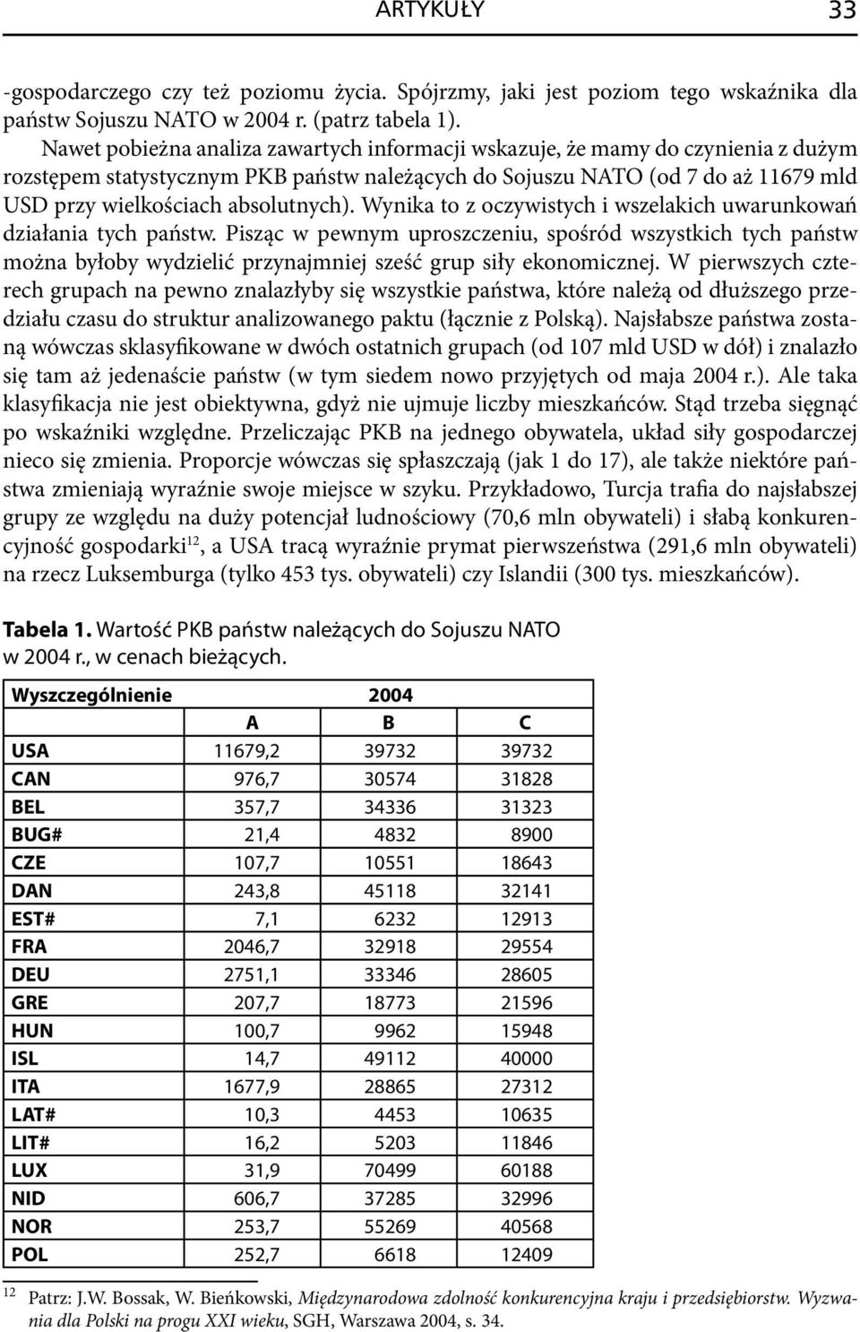 absolutnych). Wynika to z oczywistych i wszelakich uwarunkowań działania tych państw.