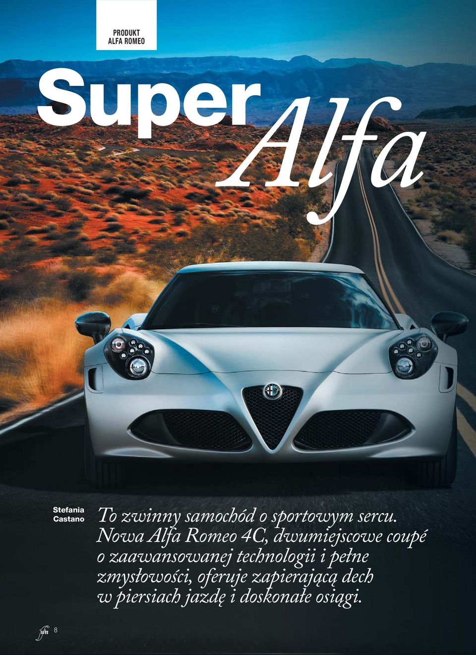 Nowa Alfa Romeo 4C, dwumiejscowe coupé o zaawansowanej