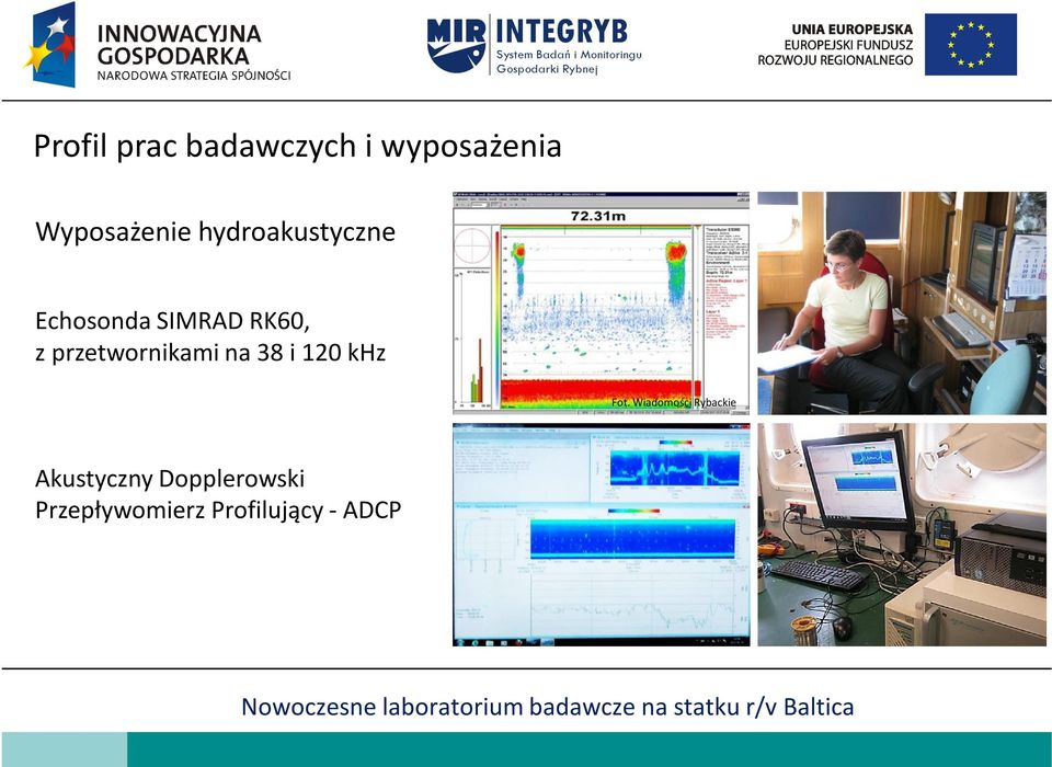 przetwornikami na 38 i 120 khz Fot.