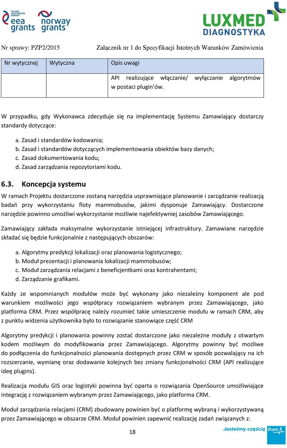 Zasad i standardów dotyczących implementowania obiektów bazy danych; c. Zasad dokumentowania kodu; d. Zasad zarządzania repozytoriami kodu. 6.3.