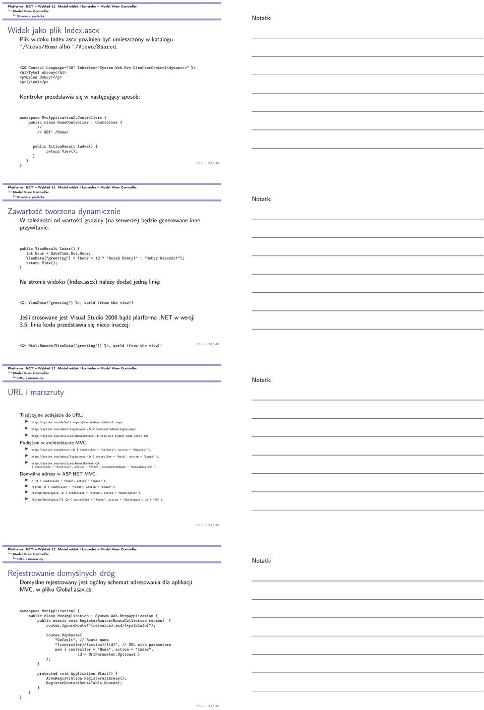 Controllers { public class HomeController : Controller { // // GET: /Home/ public ActionResult Index() { return View(); V1.