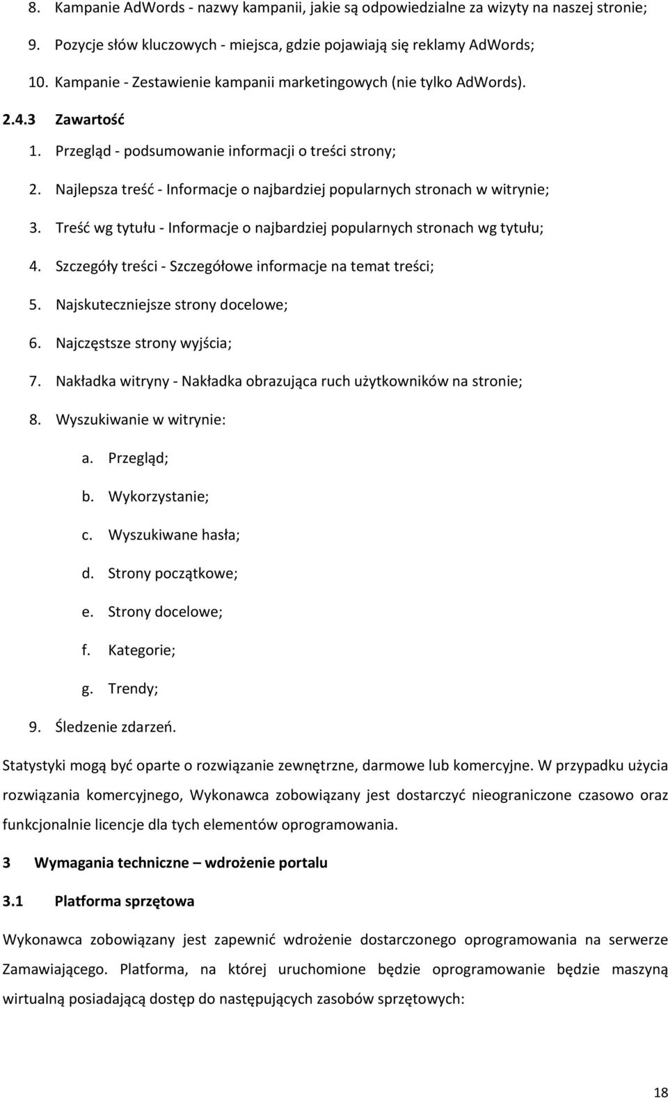 Najlepsza treść Informacje o najbardziej popularnych stronach w witrynie; 3. Treść wg tytułu Informacje o najbardziej popularnych stronach wg tytułu; 4.