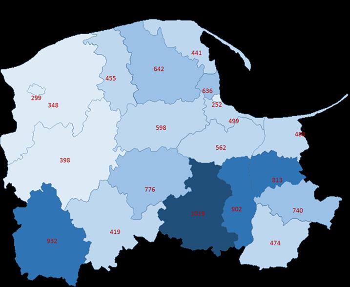 województwie pomorskim w 2015r.